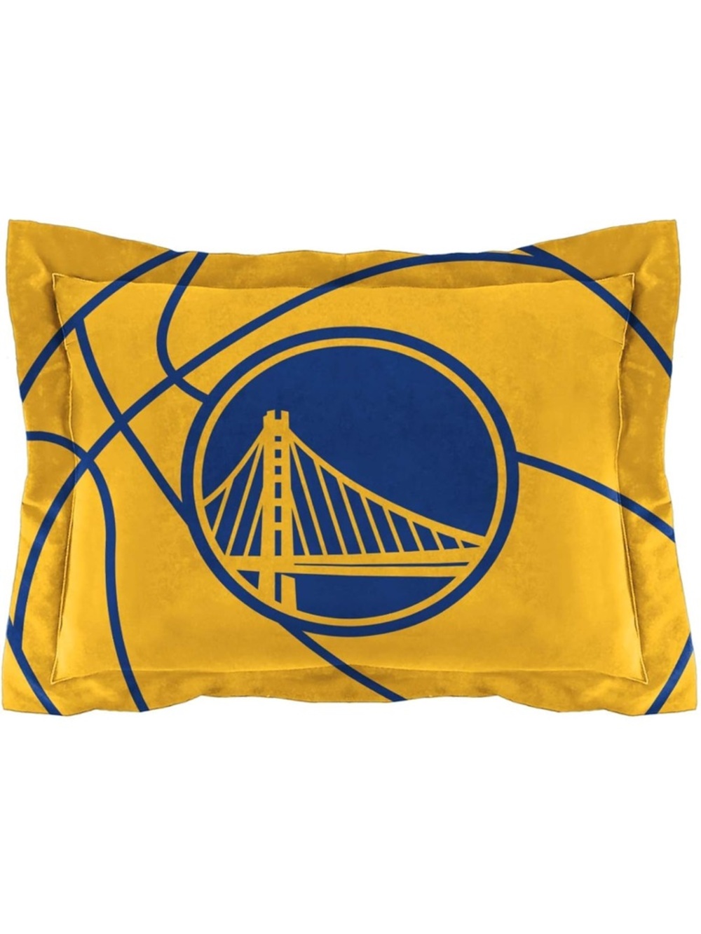 NBA Golden State Warriors Gold & Blue Decorative Pillow Sham